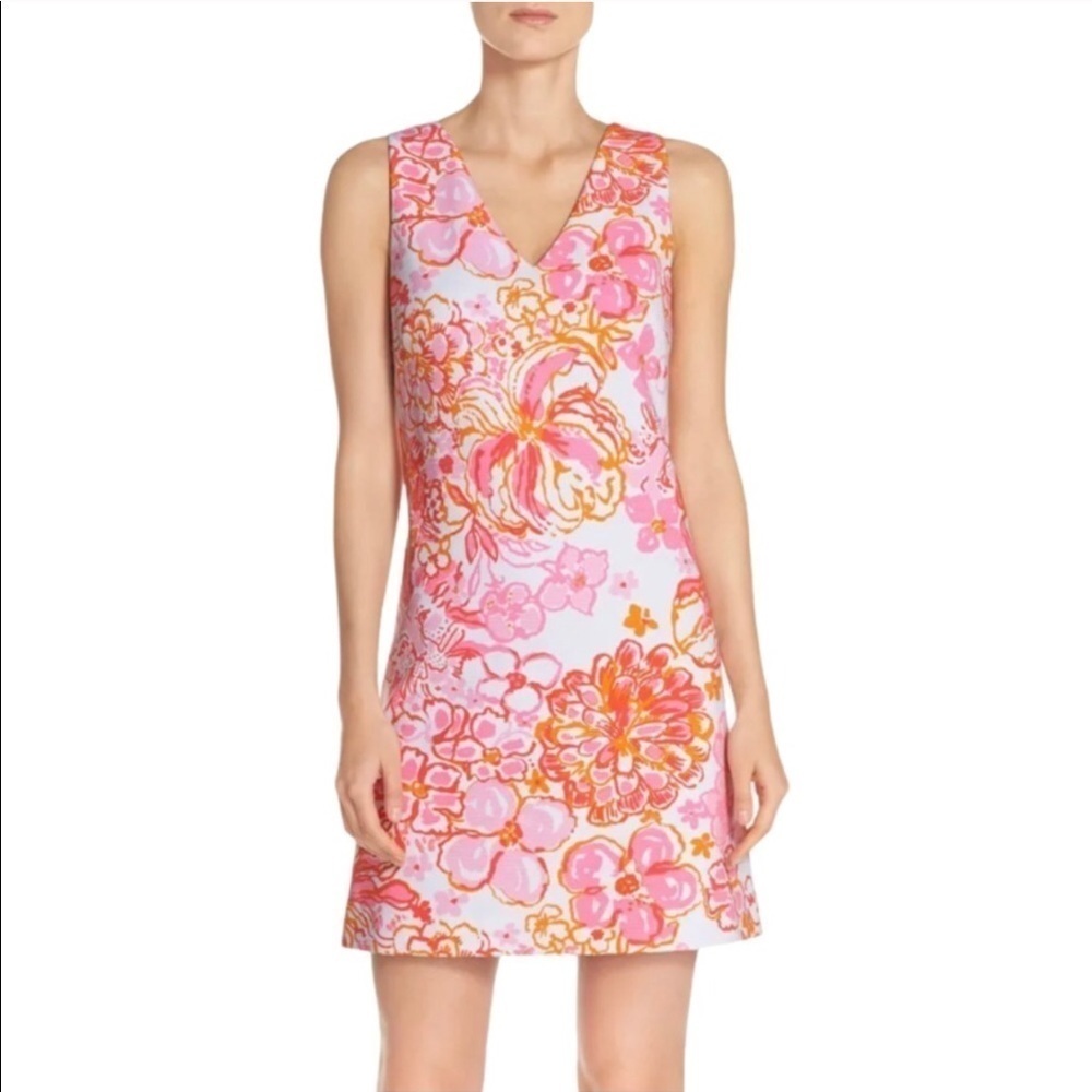 Lilly Pulitzer Mikayla Shift Dress Happiness Is